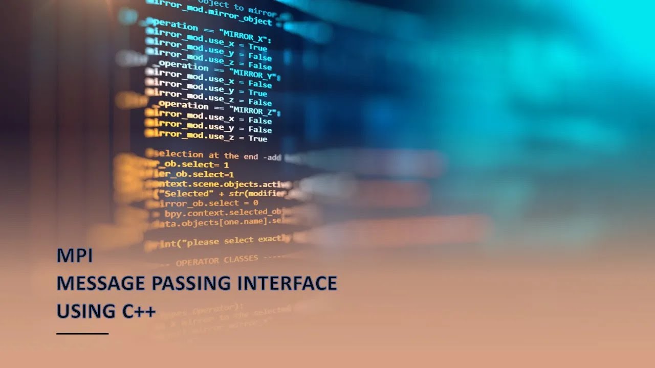 MPI using C/C++ (Part2) - YouTube