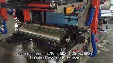 4 colors plastic bag flexo printing machine