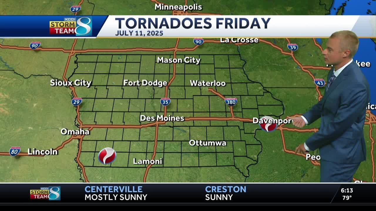 At least 2 tornadoes confirmed in Iowa from Friday's storms - YouTube