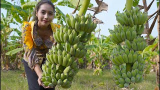 Fresh green banana and cook crispy with chicken recipe - Polin lifestyle