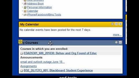 Blackboard Learn 9 Home Page-TAMUK