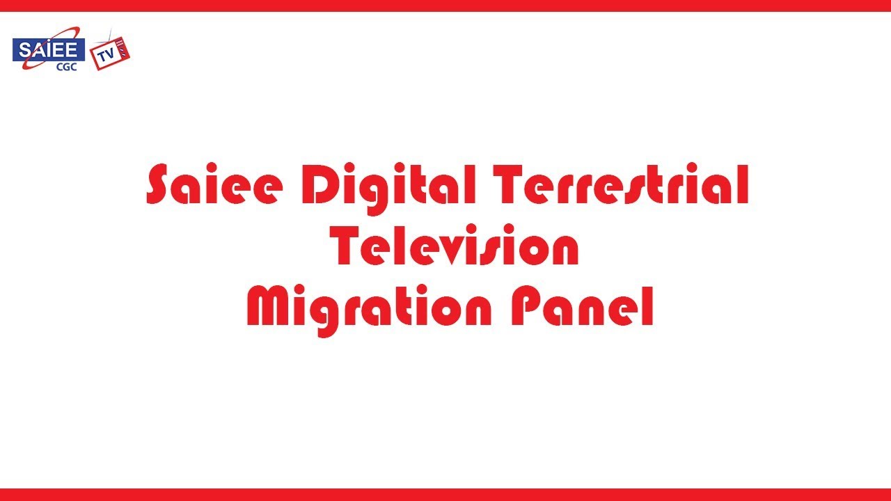DIGITAL TERRESTIAL TELEVISION (DTT) TRANSITION - AN IDEAL WORLD IMPLEMENTATION PANEL DISCUSSION