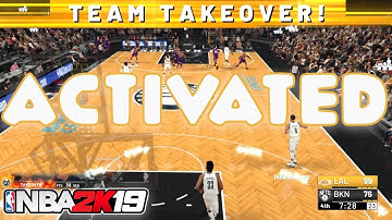 I ACTIVATED THE TEAM TAKEOVER BADGE - HOW TO ACTIVATE THE TEAM TAKEOVER BADGE IN NBA 2K19