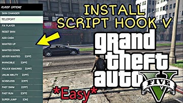 How to install Script Hook V for GTA 5 PC! (Tutorial)
