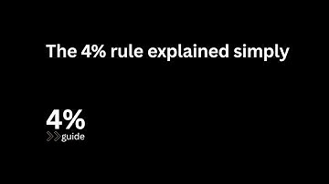 The 4% Rule Explained Simply - How Retirement Withdrawals Work