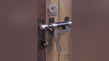 Manual Sliding Door Latch and Lock