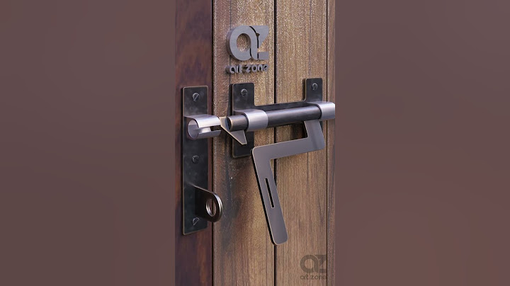 Manual Sliding Door Latch and Lock