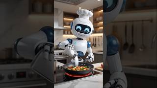 Robot’s First Cooking Disaster 😂🍳#RobotCooking #FunnyRobot #CookingFail #Comedy #AIShorts #Shorts