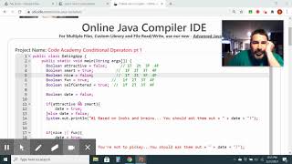 CodeAcademy 7:1 Conditional Operators
