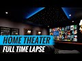 Home Theater Time Lapse Construction Video - Start To Finish - Star Ceiling and more!