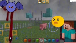 scary night in Minecraft alone