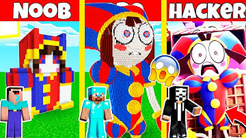 POMNI AMAZING DIGITAL CIRCUS EPISODE 2 HOUSE BUILD CHALLENGE - NOOB vs PRO vs HACKER / Animation