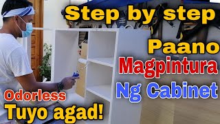 Paano Magpìntura ng Cabinet  How to Paint Cabinet
