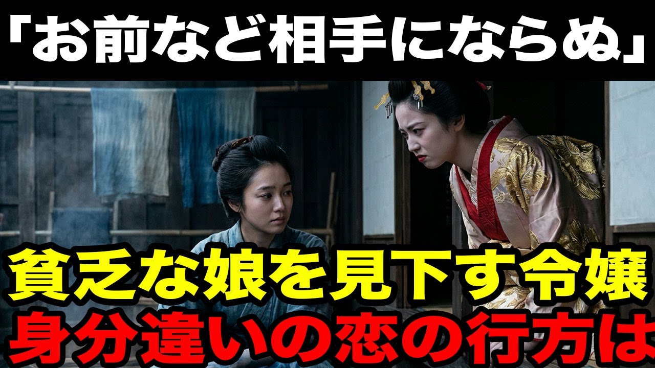 【スカッと】「お前など相手にならぬ」貧乏な染物屋の娘を見下す金持ち令嬢...身分違いの恋の行方とは...！？