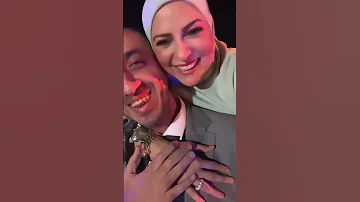 الاعلاميه دعاء فاروق وزوجها بعد تماثله للشفاء 