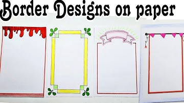 4 Border Designs/Border Designs for Project/Project File Decoration/Border Design for School Project
