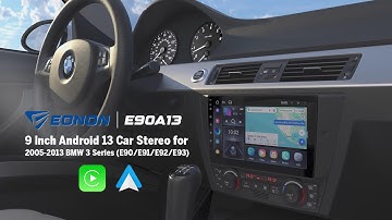 EONON E90A13 Budget-Friendly Android 13 Car Stereo for BMW E90 E91 E92 E93 | CarPlay & Android Auto