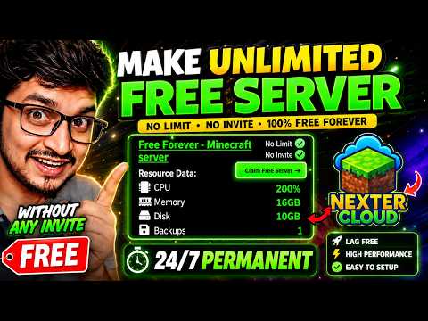 Is THIS The New Best Free Minecraft Server Host? Make Unlimited Free Minecraft Server 24/7🟢