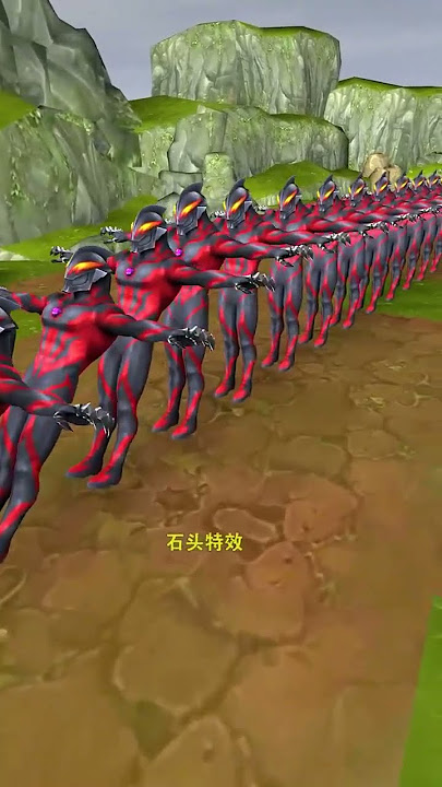 Ultraman Zero knocks down Belia. Please do not take the special effects seriously
