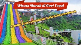 GOLDEN PARK GUCI TEGAL || WISATA MURAH DI GUCI TEGAL || RAINBOW SLIDE PERTAMA DI GUCI TEGAL