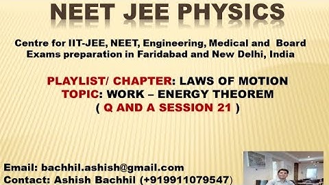 Finding Coefficient of Friction using Work - Energy Theorem ( Q & A Session 21 ) #workenergytheorem