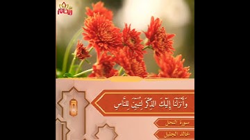 تلاوة رائعة من سورة النحل للقارئ الشيخ خالد الجليل/ حالات واتس. ستوري.