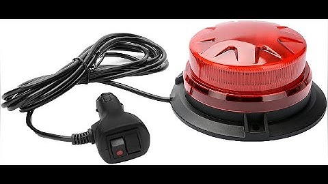 Red Led Emergency Strobe Beacon Lights with Magnetic Mount and 8 Flash Models