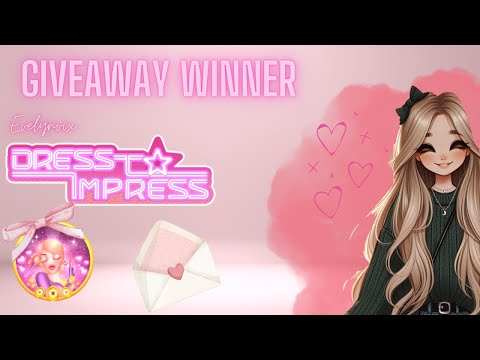 Giveaway winner for Dress to Impress Roblox! @chaewonswifey #roblox #dresstoimpress