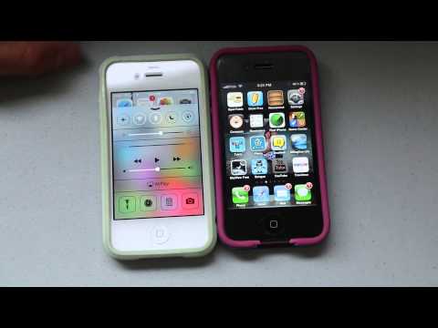 Apple iOS 7 on iPhone 4S - First Looks and Impressions Review - Performance Loss or Gain ?