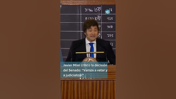 Javier Milei critico la decisión del Senado: "Vamos a vetar y a judicializar"