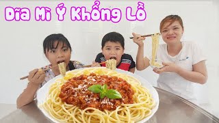 Thử Thách Ăn Hết Dĩa Mì Ý Khổng Lồ [ Trang And Vinh ]