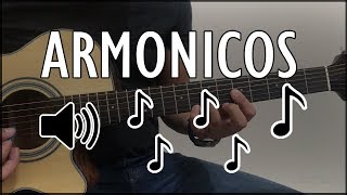 Como hacer armónicos en guitarra chords