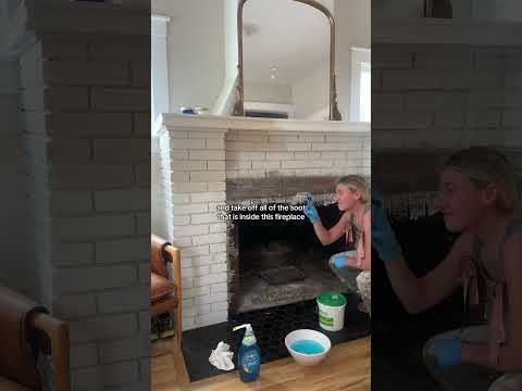 Fireplace renovation day