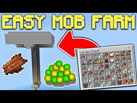 How To Make a Mob Farm In Minecraft Bedrock 1.19+ - YouTube