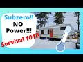 Yr 4: RV life TX winter storm '21 Subzero! No power, no generator/How we kept from freezing up!