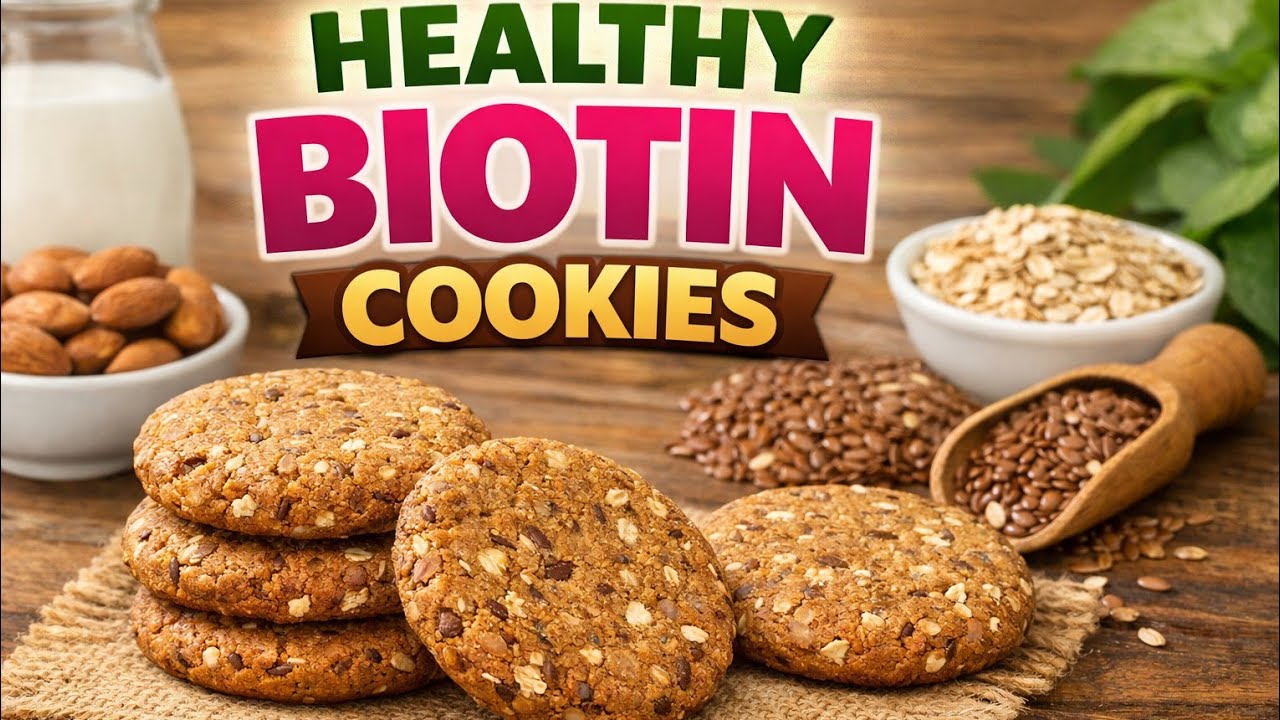 Healthy Gluten-Free Cookies for Hair & Skin | Biotin cookies
