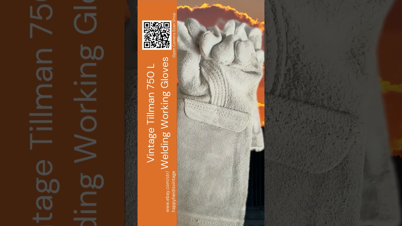 Vintage Tillman 750 L Welding Working Gloves