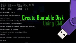 How to Create a Windows 10 / 8 / 8.1 Bootable USB Drive Using CMD || Without Third-party Software