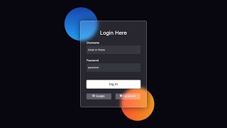 How to Make Login Form using HTML and CSS | Create Login Form in HTML CSS | Creative Networks 2022