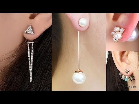 Two-Way Wear Diamond Flower Ear Jacket Earrings | HX Jewelry