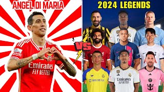 Angel Di Maria 🆚 2024 Legends (Ronaldo, Messi, Bellingham, Mbappe, Haaland, Benzema, Salah, Vini)💪⚽🔥