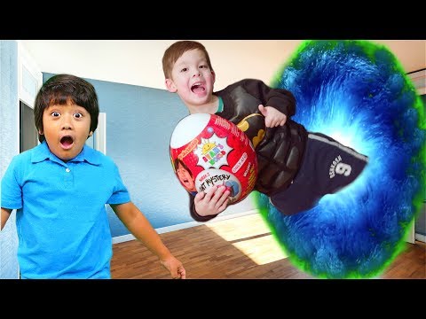 I Mailed Myself to Ryan ToysReview Through A Portal for Giant White Egg and it worked!! Skit