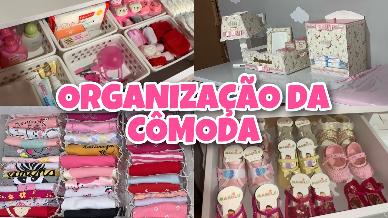COMO ORGANIZEI A CÔMODA DA BEBÊ | DICAS | FICOU LINDA 🥰