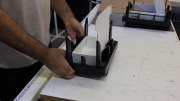 How To Fold Corrugated Mailers & "Pizza" Style Cardboard Boxes - With Optional Swivel Base