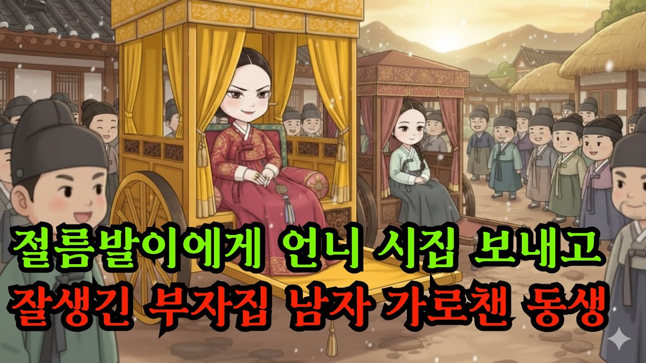 절름발이 둘째에게 언니 시집보내고, 잘생긴 첫째 가로챈 동생ㅣ야담 옛날이야기 오디오북 수면동화 전설 민담