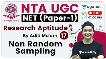 NTA UGC NET 2020 (Paper-1) | Research Aptitude by Aditi Ma