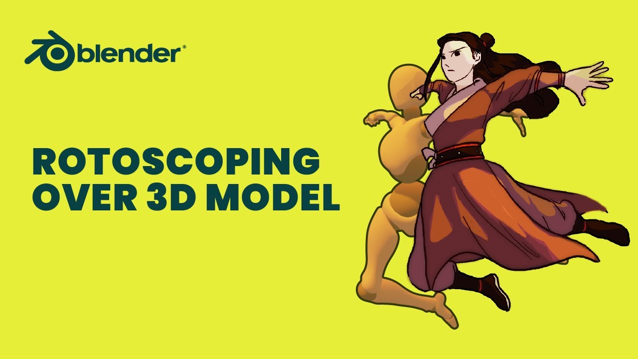 images Cartoon Grease Drawing rotoscoping over 3d animation with grease pencil blender 2 81