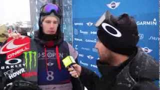 Max Parrot rounds out the podium with a third place finish at the 2014 Burton US Open