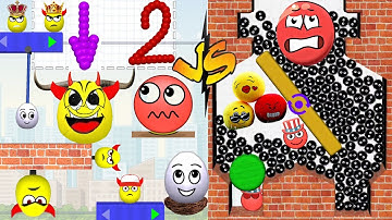 DRAW TO SMASH Vs HIDE BALL || All Levels New UPDATE Satisfying gameplay 55 walkthrough ios #hideball