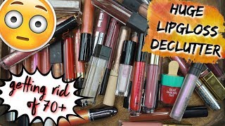 Lipgloss Declutter | Getting Rid Of ALOT! 💄💋